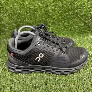 Men's Size 8.5 - ON Cloud Running Shoes Cloudstratus Black Shadow Training